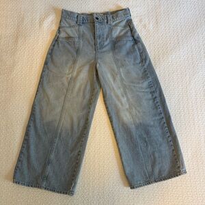 We The Free Let The Sunshine In Jeans - Sky Blue Flare Cropped - Size 28